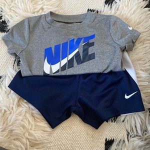 Nike matching set with extra short